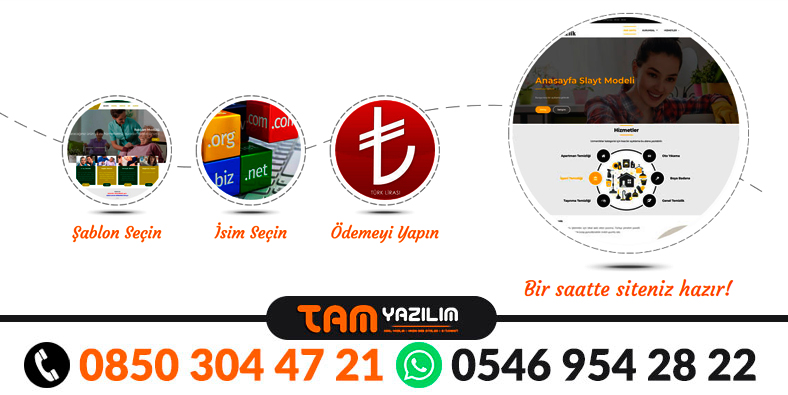 Hazır Kafeterya Sitesi Web Tasarımı ve Kafeterya Sitesi Yazılımı Kur